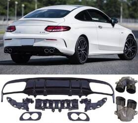 DIFUZOR MERCEDES C205 A205 LOOK C43 AMG NEGRU