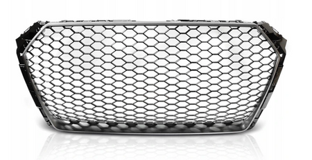 Grilă frontală Sport Silver mat pentru Audi A4 B9 15