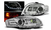 Faruri Audi A4 B7 04-08 a condus tubul cromat