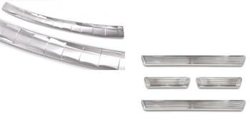 Kit Skoda Octavia 4 break (capacul de protecție spate + plăcuțele de prag de ușă)