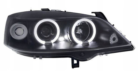 Faruri Opel Astra G BLACK RINGI