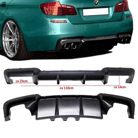 DIFUZOR BMW F10 F11 10-LOOK M5 DUET NEGRU LUCIOS
