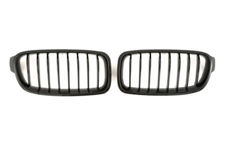 GRILAJ BMW F30 F31 11-18 CU O SINGURĂ LAMELĂ NEGRU LUCIOS