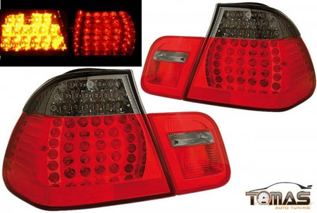 BMW E46 01-05 Sedan Roșu fumuriu cu LED-uri