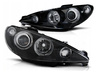 Faruri Peugeot 206 BLACK RINGI