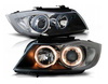 Faruri BMW E90/E91 BLACK RINGI