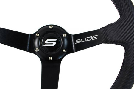 Ghidon SLIDE 350mm offset:80mm Carbon Yellow Strip