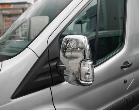 Huse oglinzi laterale pentru FORD TRANSIT 2013- | ABS | crom