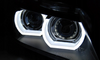 Bmw E90 E91 E91 09-11 Drl negru Xenon Rings 3d lămpi 3d