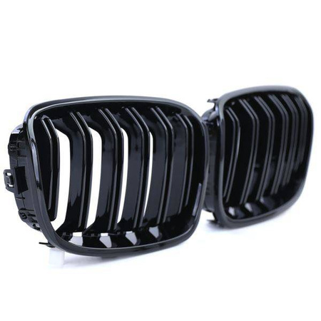 GRILĂ (RINICHI) BMW F20 11-15 NEGRU LUCIOS