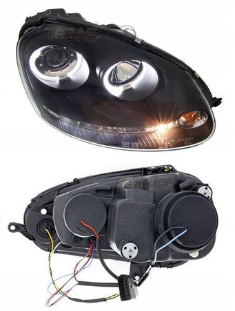 Faruri VW Golf V BLACK RINGI