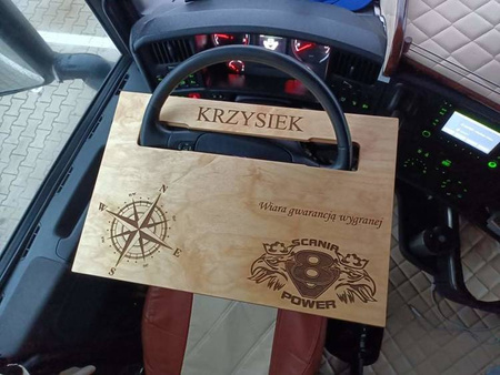 Masă de volan Scania Renault T Magnum Premium MAN Ford F-max din lemn.