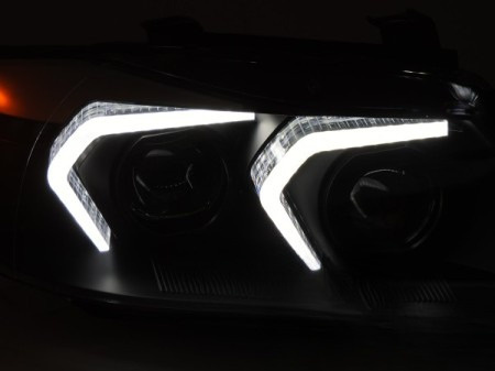 FARURI BMW E90/E91 NEGRU FARURI CU LED COMPLET