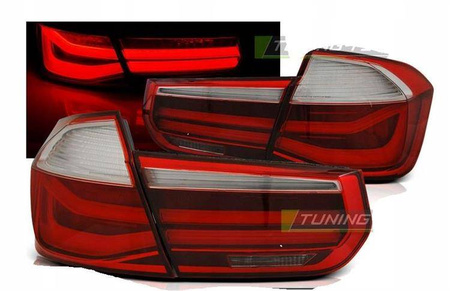 Bmw F30 F30 11-15 roșu fum a condus lumini de bară