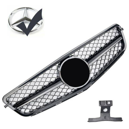 GRILĂ MERCEDES W204 S204 S204 LOOK AMG NEGRU LUCIOS GW