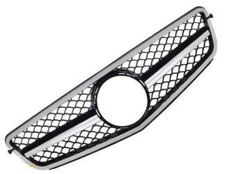 GRILĂ MERCEDES W204 C204 07- 14 NEGRU CROMAT