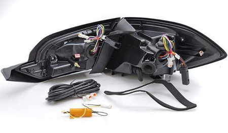 Lămpi LED Ford Fiesta mk8 viii 17-21 led bar negru dinamic