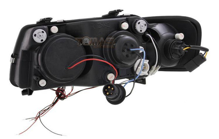 Faruri Audi A3 8L inele cromate