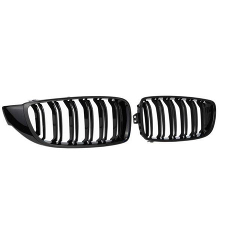 GRILA DE RINICHI BMW F32 F33 F36 DUAL SLAT NEGRU LUCIOS