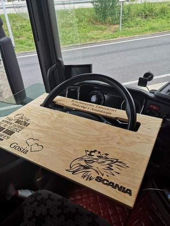 Masă de volan Scania Renault T Magnum Premium MAN Ford F-max din lemn.