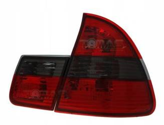 Lumini spate transparente BMW E46 Touring roșu alb SMOKE