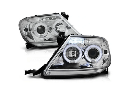 Lămpi Toyota Hilux 05-11 Lentile Ringi Led Chrome