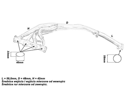 Colector de eșapament MAZDA MX-5 1.8l 93-97 4-2-1