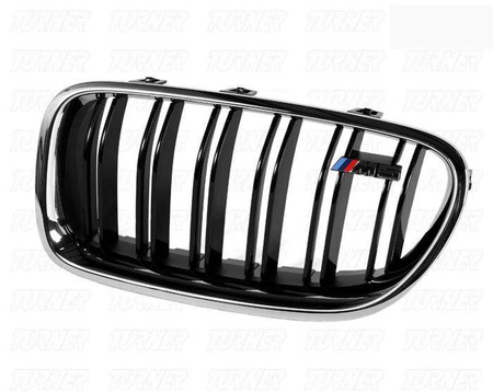 Grilă radiator BMW F10 F11 2010-2015, culoare carbon negru