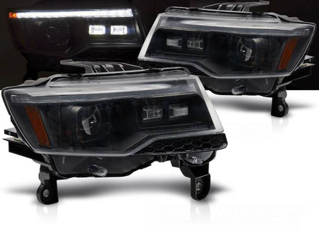 Lămpi LED cromate pentru Jeep Grand Cherokee WK 14-21