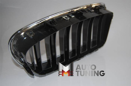 GRILĂ (RINICHI) BMW F10/F11 LOOK M5 NEGRU/CROMAT