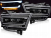 Faruri full LED negru pentru Dodge Ram 19-22