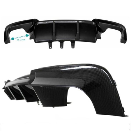 DIFUZOR BMW F10 F11 10-18 LOOK M5 NEGRU CARBON