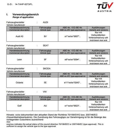 SUSPENSION COILOVER VW GOLF 7 1.2 TSI 1.4 TGI 1.4 TSI 1.6