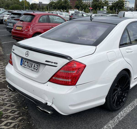 SPOILER MERCEDES W221 06-11 TRUNCHI ABS NEGRU LUCIOS