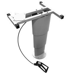 Primer HSK Fawo picior de masă pneumatică pentru camper HSK Fawo