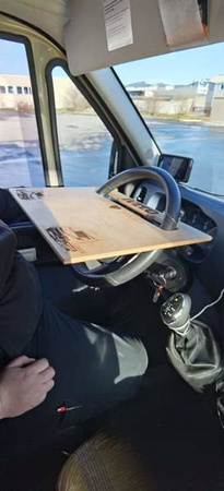 Masă de volan Scania Renault T Magnum Premium MAN Ford F-max din lemn.