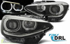 Faruri Bmw F20 F21 F21 11-14 a condus ringlights negru