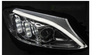 Faruri LED cromate pentru Mercedes w205 14-18