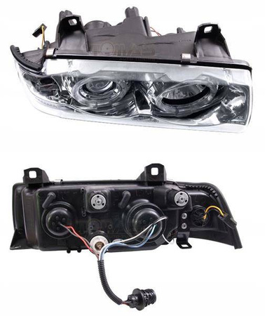 Faruri BMW E36 CHROM RINGI