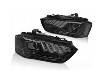 Faruri Led negre pentru Audi A4 B8 12-15