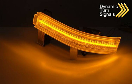 Indicatoare laterale în oglinzi cu leduri albe. VW Crafter 2017-