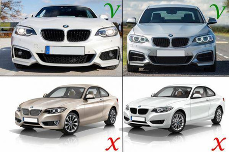 ȘORȚ FAȚĂ BMW F23 F22 13- NEGRU LUCIOS MP
