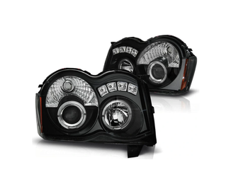 Lămpi Jeep Grand Cherokee 08-10 Angel Eyes negru