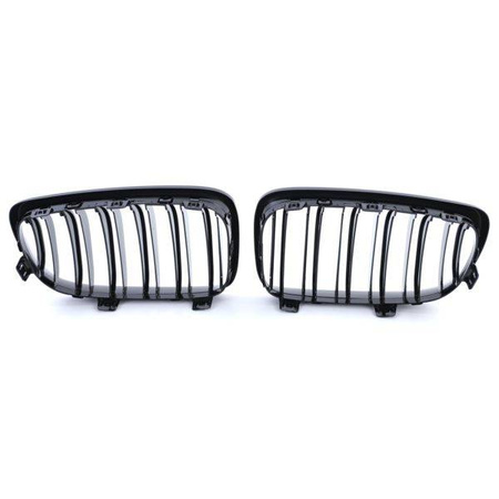 GRILĂ BMW E87/E81 07-11 DUBLU GLOSAT NEGRU