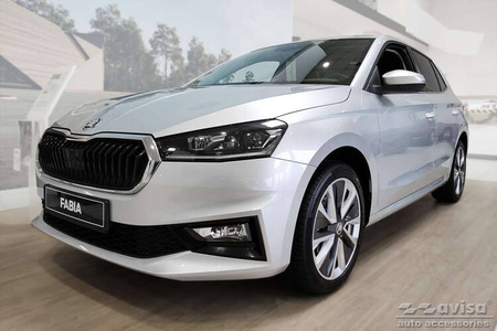 Protecție pentru bara de protecție spate pentru Skoda Fabia 4 Hatchback (oțel)