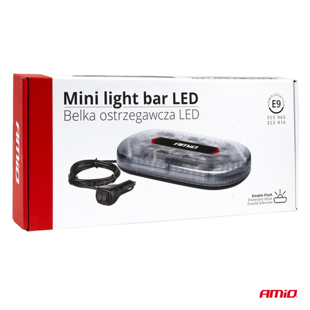 Faza de avertizare LED 33cm omologare magnet R65 R10 12-24V