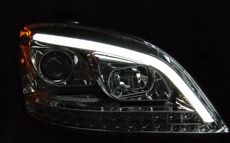 Mercedes W164 Ml M-Class 05-07 Chrome Led Seq