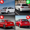 DIFUZOR AUDI A3 12-16 SPT / HAT LOOK RS3 TIPS