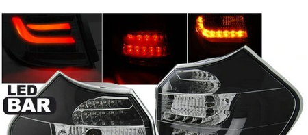 LĂMPI BMW 1 SERIE E87 E81 04-07 NEGRU LED BAR