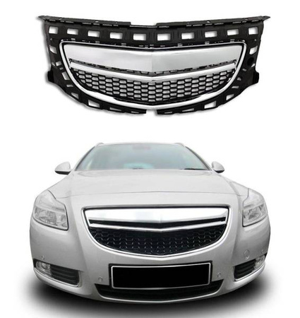 GRILĂ FAȚĂ FĂRĂ INSIGNĂ OPEL INSIGNIA 08-13 CHR